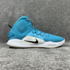 Nike Zoom Air Hyperdunk X TB AT3866-402 Mens Size 17 Blue Basketball Shoes Used